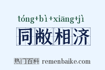 同敝相济是什么意思的图片